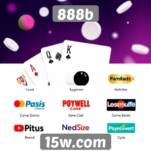 Variedade de métodos de pagamento disponíveis no 888b